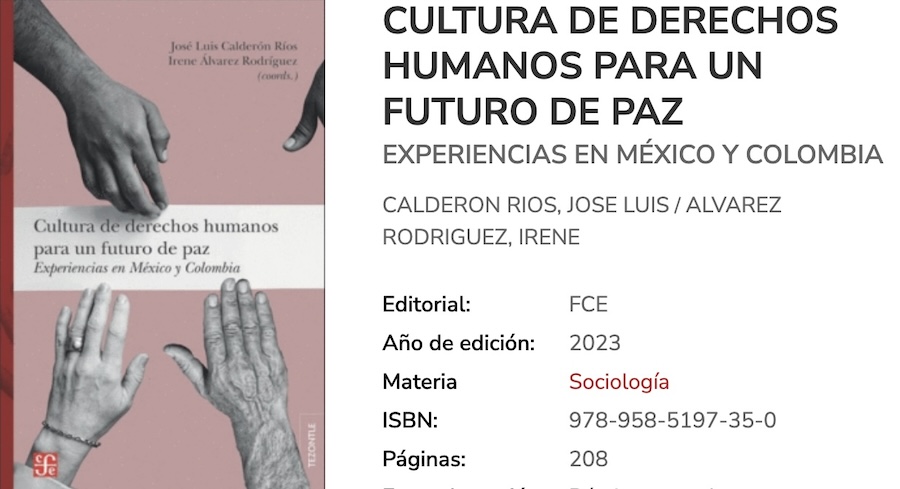 Libro: Cultura de Derechos Humanos para un futuro de Paz