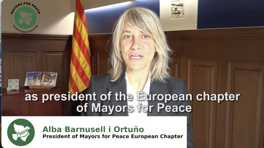 Discurso de Alba Barusell i Ortuño, presidenta de Mayors for Peace Europa