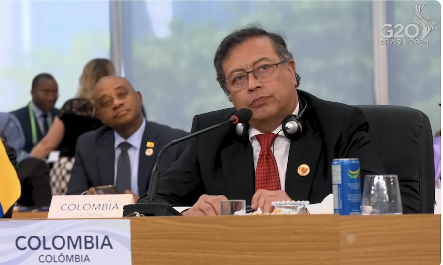 Discurso de Gustavo Petro, Presidente de Colombia, en la Cumbre del G20