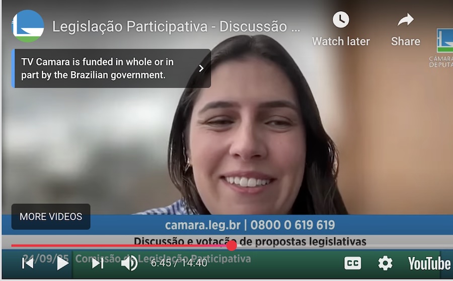 Projeto "Direito de Sonhar”" de Myrian Castello, do Brasil